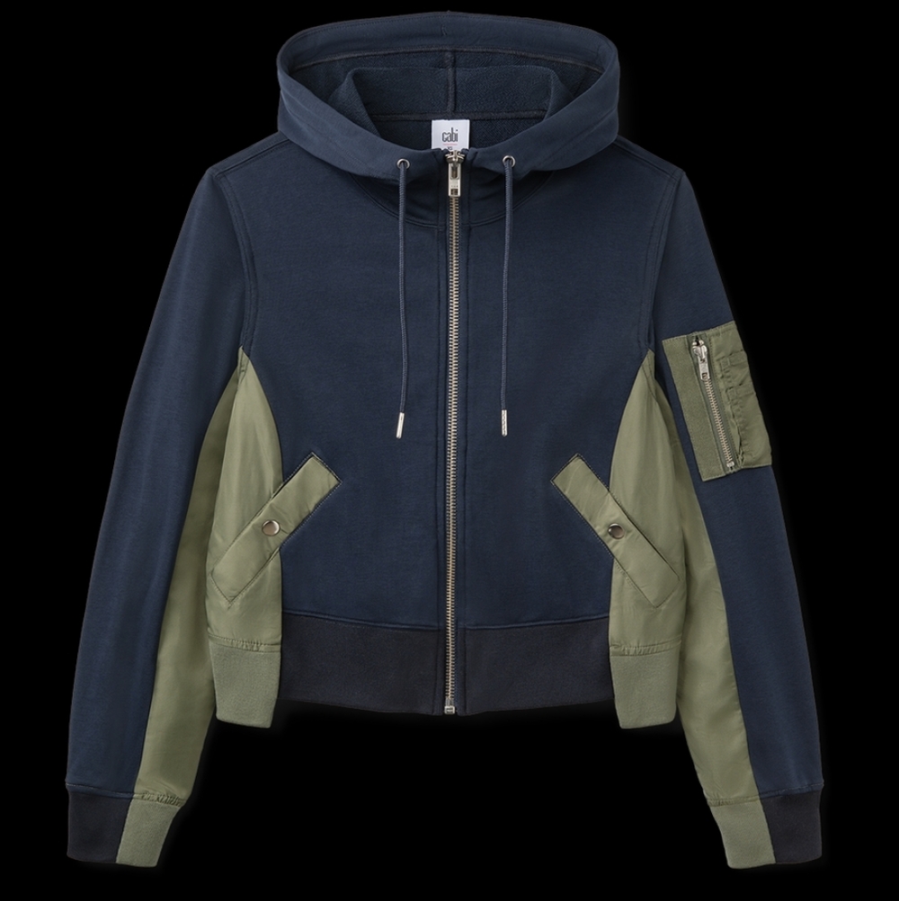 NWT CABI BLAKE BOMBER JACKET  / ZIP UP HOODIE, SIZE XL